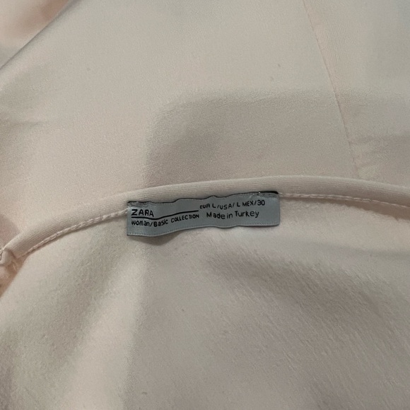 Zara Peach Colour Ruffled Sheath Mini Dress - Picture 6 of 6